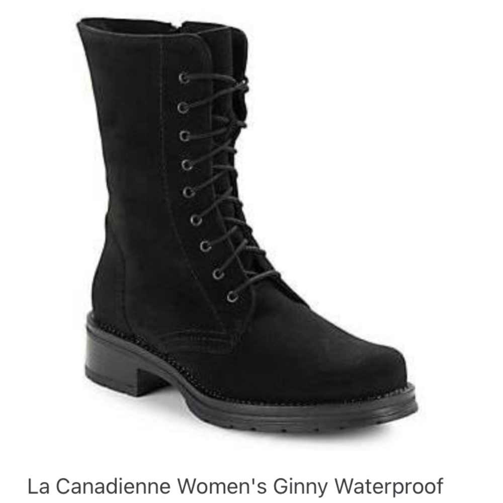 La CANADIENNE Ginny Black Suede Boots - AWESOME